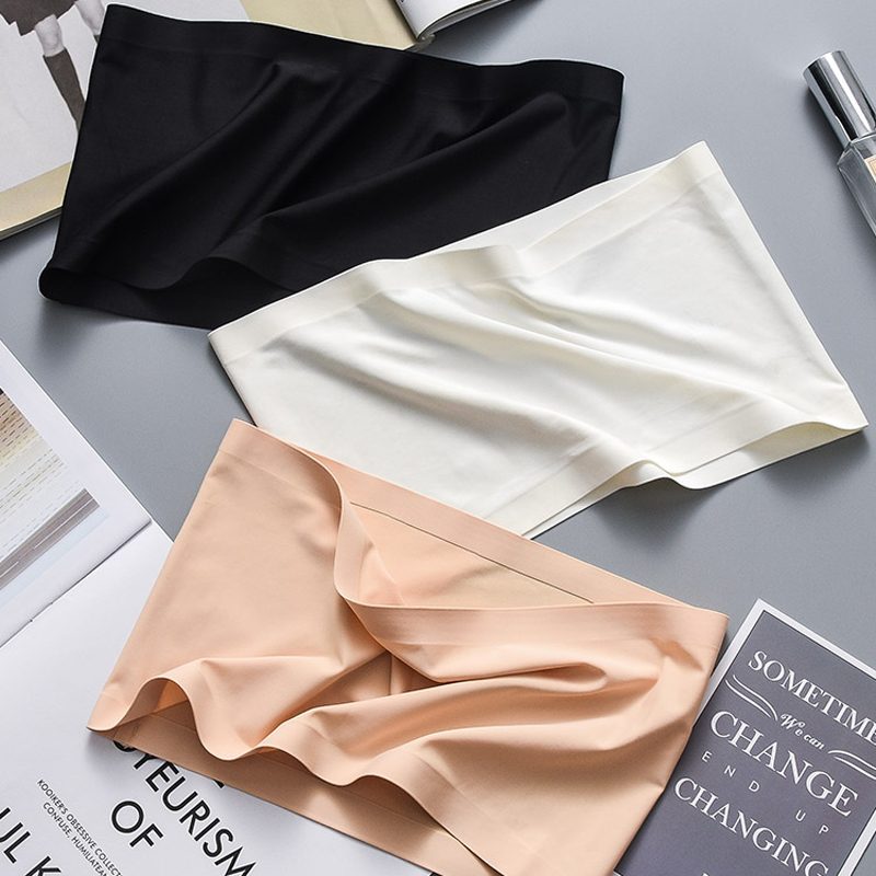 T Shirt Bra Seamless - Летний женский модальный топ-бандо, однотонный дышащий