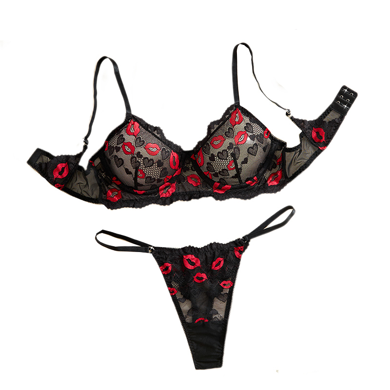 Sheer Bra Lace - Прозрачное кружевное нижнее белье, сексуальный комплект