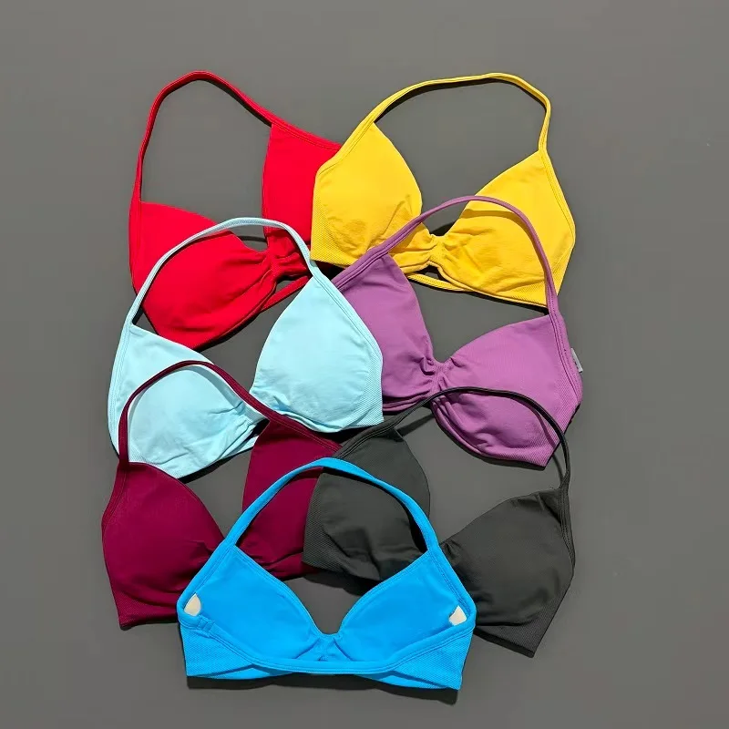 T Shirt Bra Seamless - HISTELLO Бюстгальтер на бретелях для спортзала,