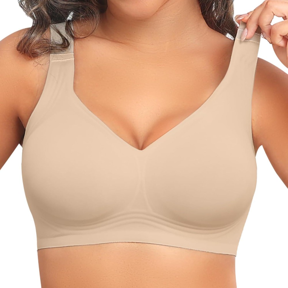 T Shirt Bra Seamless - Женский бесшовный бюстгальтер на косточках, удобная