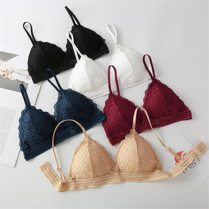 Sheer Bra Lace - Новинка 2026: Женский бюстгальтер-треугольник во французском