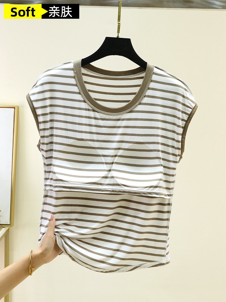 Модальный топ с круглым вырезо – обзор и цена T Shirt Bra Seamless