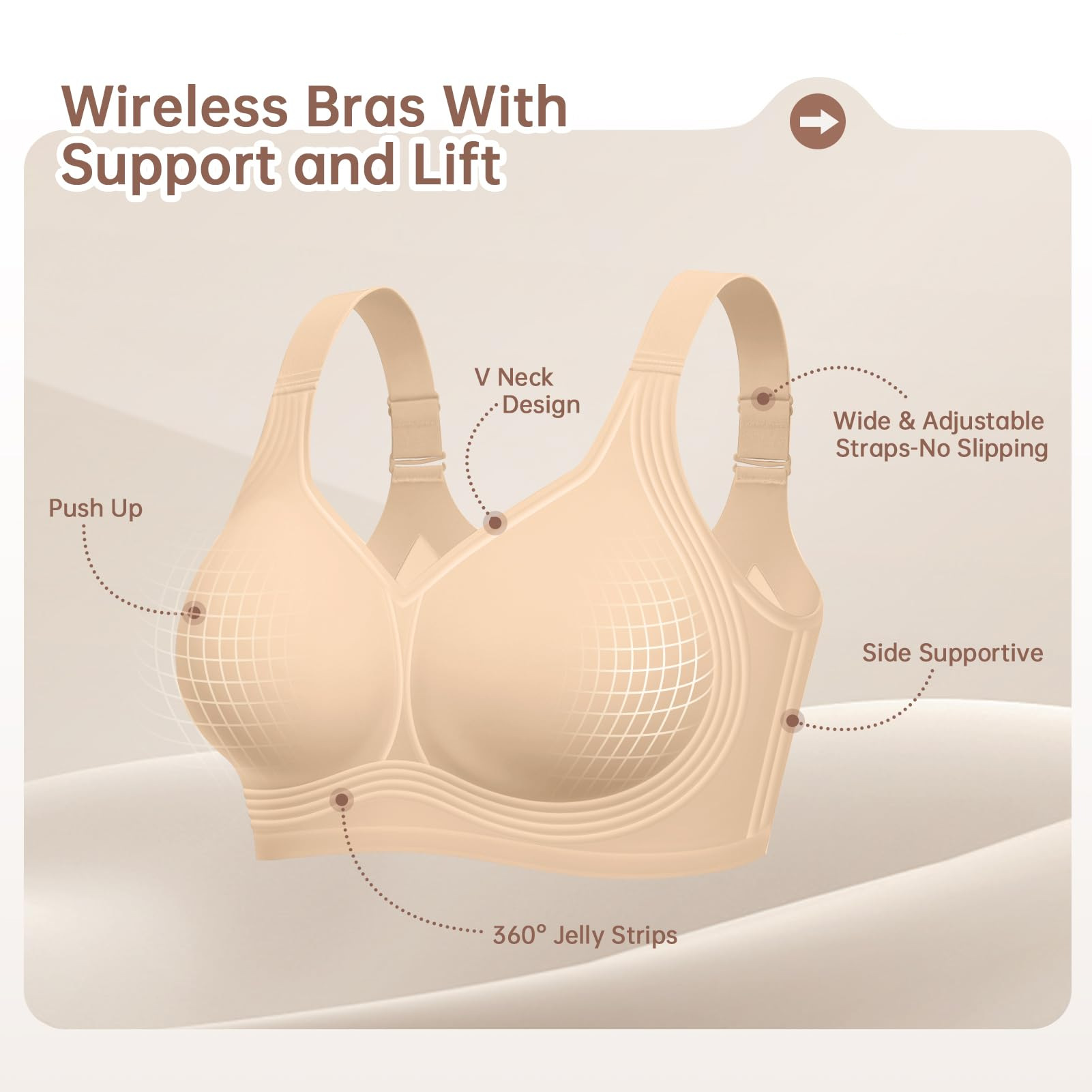 Бюстгальтер-невидимка больших  – обзор и цена T Shirt Bra Seamless